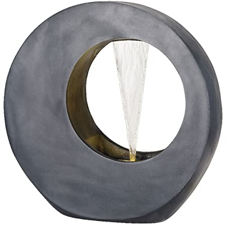 Lumineo Circular Water Feature- Anthracite Grey