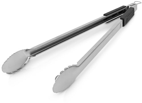 Fire Pit Tongs 24-Inch Long Light Weight with Heat Protecting Hand Grips for Outdoor Fire Pits, Fire Rings, and Camp Fires