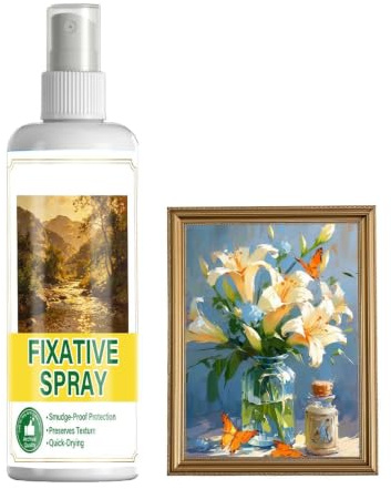 Spray fissativo lavorabile per disegni, matitai, carboncino, pastello Fix
