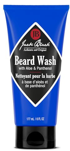 Jack Black Beard Wash for Men, 3 fl oz - Beard Wash and Conditioner for Men, Mens Skin Care and Face Care, Cleanses & Softens Facial Hair by Removing Dirt & Oil