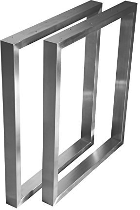 CHYRKA bordsställ rostfritt stål 201 40 x 20 bordshandfat kufställ bordskopp rambord (720 x 700 mm – 1 par)