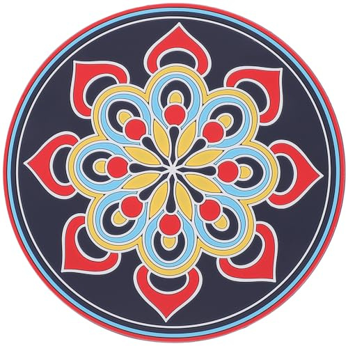 TOPPERFUN Cuscino Per Ciotola Sonora Decorativo Per Meditazione Mandala Antiscivolo e Resistente Accessorio Per Yoga e Meditazione