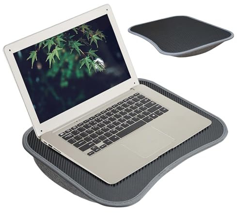 Scrivania per laptop, supporto con cuscino, vassoio per laptop antiscivolo, adatto per laptop fino a 13 pollici, cuscino di supporto portatile per divano da lavoro, cuscino di supporto per casa,