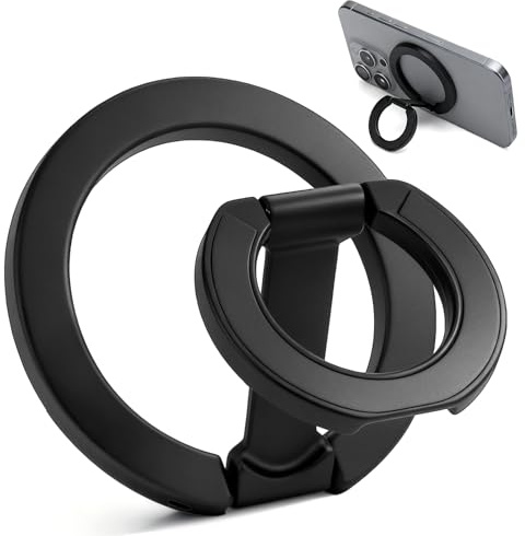 Magnetic Phone Ring Holder, 360° Rotating Adjustable Removable Phone Holder Grip for MagSafe Ring