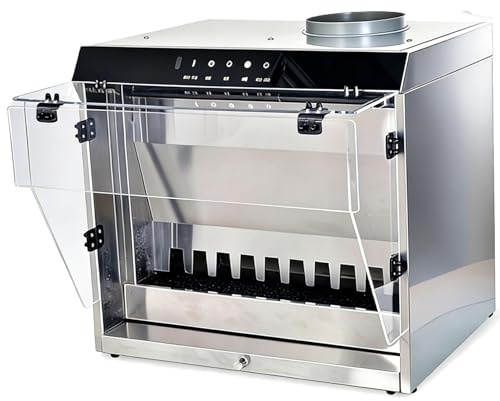 Cabina de pulverización de pintura para cortina de agua con configuración de aerógrafo, iluminación, diseño de cascada y sistema de filtro de extracción eficiente