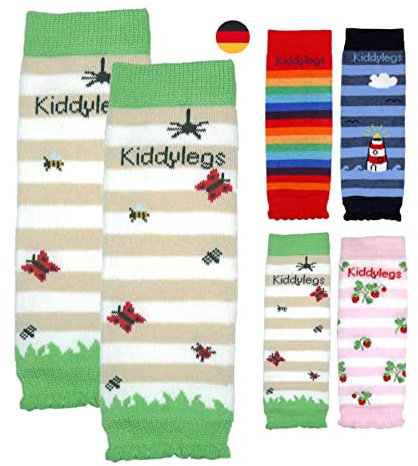 Kiddylegs® Babystulpen Premium Mini Beinwärmer für Neugeborene (Wiesenleben)
