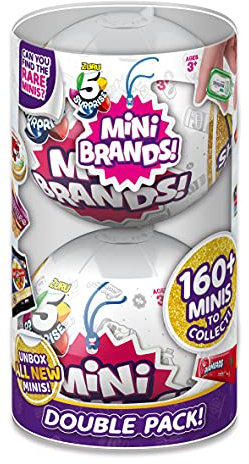 5 Surprise Mini Brands Serie 1 Wave 2 Überraschungskapseln mit echten Miniaturmarken zum sammeln (2er Pack)