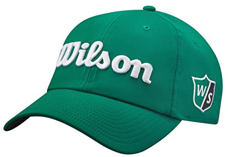 Wilson Herren Golf-Kappe, PRO TOUR, Polyester, Grün/Weiß, Einheitsgröße, WGH7000057