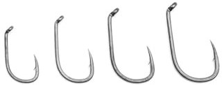 Korda Basix Wide Gape Micro Barbed Hooks Size 6 | All-Round Carp Fishing Hook | Strong X Gauge Wire | Black Nickel Finish | Aggressive In-Turned Eye | Barbed