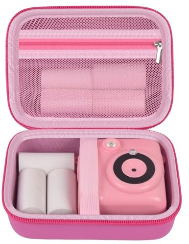 Kids Instant Print Camera Case for HiMont/for Hangrui/for ESOXOFFORE/for VTech KidiZoom PrintCam/for Gofunly/for Dylanto/for Hangrui/for GREENKINDER Digital Video Toddler Cameras - Box Only (Pink)