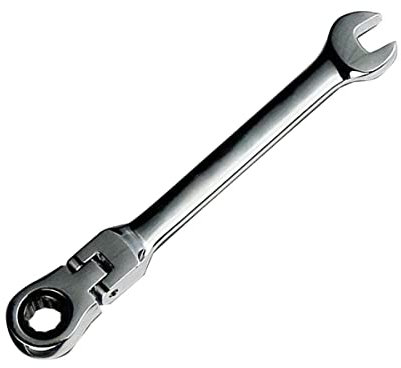 Ringmaulschlüssel, 15 mm, flexibler Kopf, Ratschenschlüssel, metrisches Schraubenschlüssel-Set, Ratschenschlüssel, Reparaturwerkzeug, Handwerkzeug