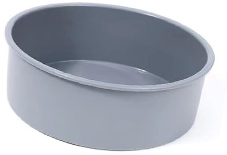 WATAWATA Silicone Cake Tins Cake Moulds Reusable Baking Cases Muffin Molds Cups Trays for Air Fryer of Muffins Puddings Bread (Grey, 4 inch)