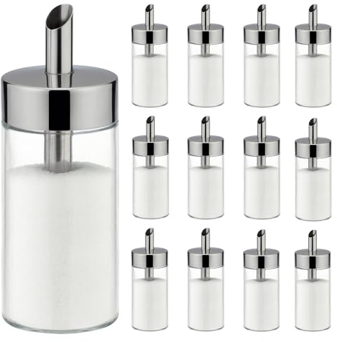 Tescoma Lot de 12 sucriers transparents 225 ml