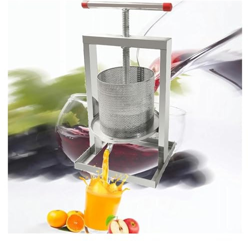 JIURUOZ Torchietto, ​Torchio per Frutta​ Pressa per Bacche Pressa for Frutta Pressa for Frutta Manuale Strumento for la Produzione di succhi Sidro UVA Bacche Vino Frantoio(8l)
