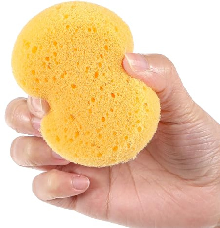 Qianyu 20PCS Pottery Sponges for Clay Round Cleaning Sponge Water Absorption Soap Sponges Soft Artists Painting Sponge for Kitchen Ceramics Household Shoes Leather Care