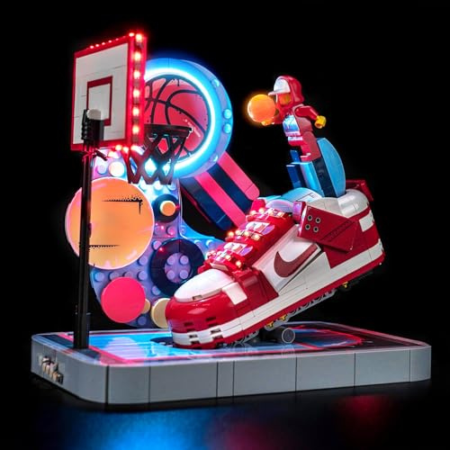 LocoLee Led Light Set Compatible with Lego 43021 Nike Dunk Trickshot | Led Decoration Lighting Kit Compatible with Lego 43021 Building Blocks Model,Only Lights Set,No Model
