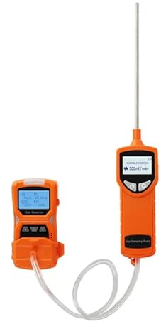 Multigasdetektor Gasmätare O2 H2S CO LEL 4 i 1 Hydron Sulfide Kolmonoxid Brännbar gasläckadetektor Breda tillämpningar(Detector with pump)