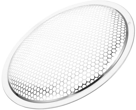 Veemoon Filtro de Campana Extractora de Acero Inoxidable, Red Circular de Malla Fina para Ventilación, Filtro Metálico Antigrasa Agujero para Tornillo, Repuesto para Cocina Doméstica