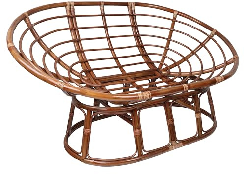 International Caravan Rattan Double Papasan Chair Frame - Outdoor Indoor Seating