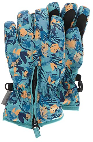 Sterntaler Baby Jungen Fingerhandschuhe Fingerhandschuh Blätter Handschuh - Fingerhandschuhe - wasserdicht aus Funktionsmaterial - dunkeltürkis, 4