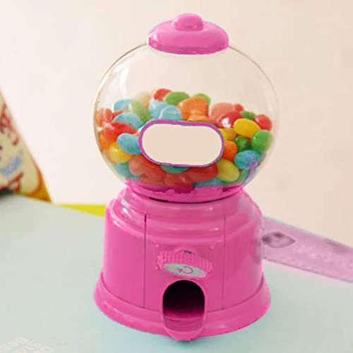 elemhome Kids'Candy Machine à bonbons portable pour enfants - Mini machine à bonbons créative - Distributeur de capsules à bulles - Cadeau pour enfants (rose)