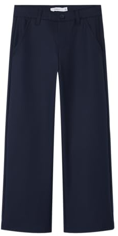 NAME IT NKFNURAMEL Pant, Pantaloni di Stoffa Bambina, Dark Sapphire,