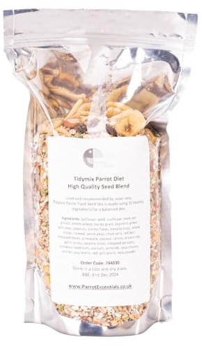Parrot Essentials Tidymix Manufactured Premium Quality Parrot Diet Seed Blend (1.15 Kg), Parrot Food
