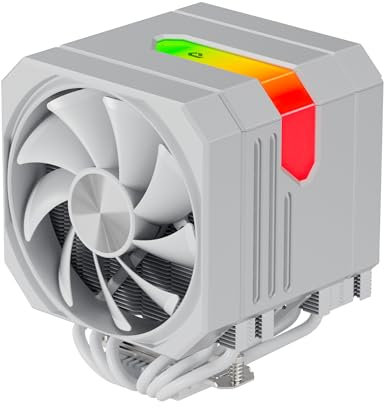 upHere gaming ARGB Ventilador CPU,Dual Tower 6 Heat Pipes CPU Cooler,120MM PWM Ventiladores PC,Sin Quitar el Ventilador para Instalarlo,Disipador CPU,para AM4 AM5/Intel 2011/2066,up2TC6.