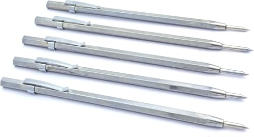 Buyohlic Carbide Scriber Machinist's Engraving Pen Workshop Hand Tools ((1 Count (Pack of 5)))