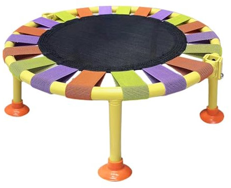 Kleines Trampolin – Fitness Rebounder, stabiles Trampolin | Kompaktes Springtrampolin, platzsparendes Design, Heim-Fitnessgerät, Fitness-Trampolin für Indoor-Übungen mit 75 kg maximaler Belastung