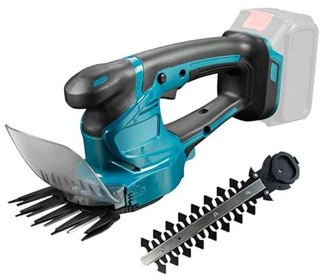 Taille-haie,Mini Taille-Herbes sans Fil avec Taille Haie Electrique avec 2 Lames,Cisaille Sculpte-Haie à Gazon LéGer pour Coupe,Elagage,Longueur de Lame 20 (sans Batterie)