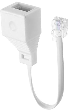 Verazquy RJ11 to BT Phone Adapter - Telephone Socket Line Cable Adapter Socket Female Splitters Female Jacks UK Landline Port Converter Extender Telephone Cable FAX Converter