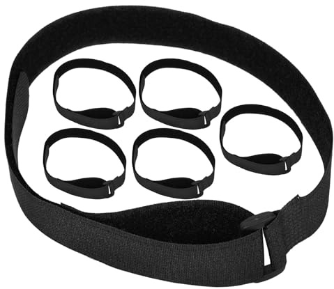 DOITOOL 6 pièces Sangle de Fixation Parasol Patio Réglable Bande Réutilisable Résistante Anti-Vent pour Parasol Jardin Balcon Accessoire Stabilisateur Pratique