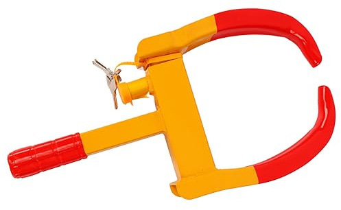 Chiyyak Dispositivo di Sicurezza per Morsetto Antifurto con Ventosa per Blocco Ruota Auto per Rimorchi 18,11 X 9,06 X 2,76 Pollici (Nucleo di bloccaggio in rame sottile a 9 fori)