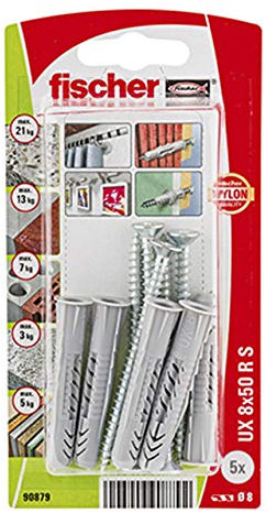 Cheville multimat ux 8x50 rs blister x5