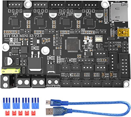 BIGTREETECH SKR Mini E3 V2.0 Tablero de control Actualización de impresora 3D Placa base silenciosa de 32 bits integrada con TMC2209 Controlador UART