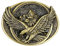 BOBIJOO Jewelry - Gürtelschlaufen Amerikanische Adler Berg Bronze Verschluss Dornschließe Metall-Biker Gürtel