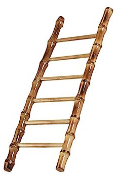 Levemolo Échelle Décorative Bambou Miniature Réaliste pour Décoration Intérieure Accessoires Photo pour Jardin Féerique