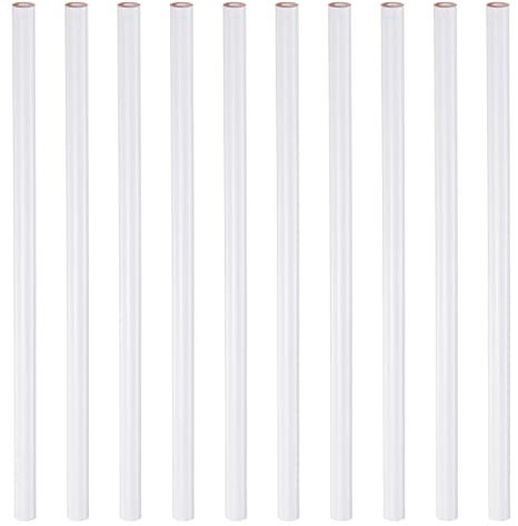 QUARKZMAN 10uds Costura Marcado Lápiz Agua Soluble Tela Lápiz Sastres Tiza Limpiador Acolchado Lápices Costura Lavable Marcador Lápiz para Modistas Costura Bricolaje Artesanía, Blanco