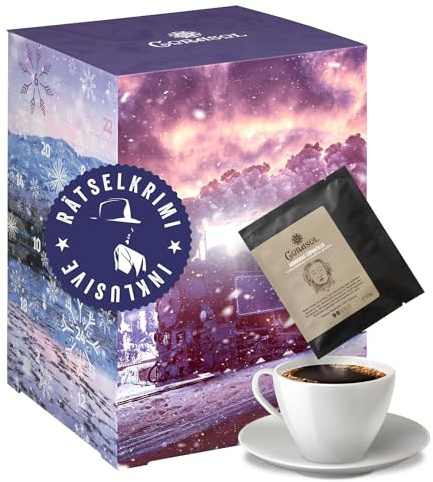 Corasol Premium Krimi & Kaffee Adventskalender 2025 für Rätsel-Fans: Mord in den Highlands (240 g)
