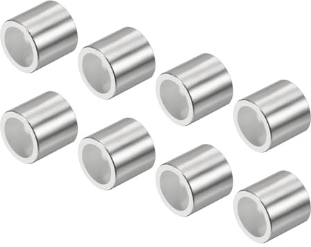 YOKIVE 16 Pezzi Distanziali Per Asse Inline, Distanziali Per Velocità Pattini, Ideali Per Asse Da 8mm A Rulli (Argento, 11 x 8.1 x 10.3mm)