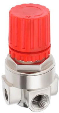 Be In Your Mind Regulador de Presión de Compresor de 1/4 4 Orificios Reductor de Presión AB-9051116 Compatible con Stanley Bostitch (tres Orificios Grandes Y Un Orificio Pequeño)