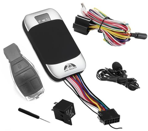 GPS Tracker för fordon - Vattentät motorcykelbil GPS Locator | TK303G anti-stöld GPSS med 12-stjärntråd, extern mikrofon, SOS-larm, vibrationsvarning och kraftskuren varning för motorcyklar skå