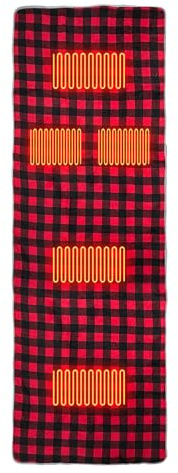 Almohadilla Térmica para Saco de Dormir Manta Térmica 3 Niveles Ajustables