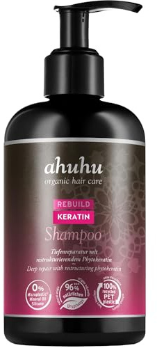 M. Asam ahuhu REBUILD Keratin Shampoo (250ml) – shampoo für geschädigtes Haar, Haarshampoo mit Keratin für Repair & Haarpflege, stärkt die Haarstruktur & mindert Haarbruch, sanfte Reinigung