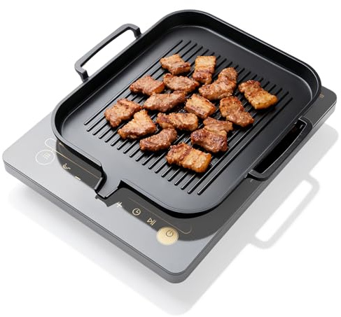 Plancha para inducción, plancha de hierro fundido, sartenes rectangulares, accesorio para barbacoa, hornillo de gas, hornillo de gas, parrilla de camping, placa antiadherente, para fogones, horno