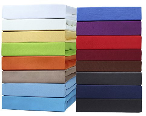 WASSERBETTEN & BOXSPRINGBETTEN Spannbettlaken von NatureMark Jersey 200x220cm +40cm Steghöhe riesige FARBAUSWAHL (200 x 220 cm, royal blau)