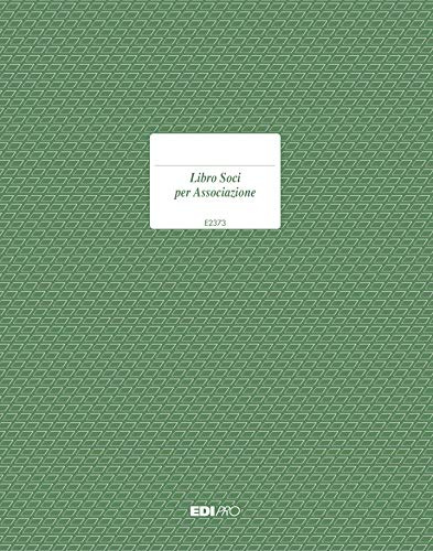 EDIPRO - E2373 - Libro soci per Associazioni 47 pagine numerate f.to 31x24,5