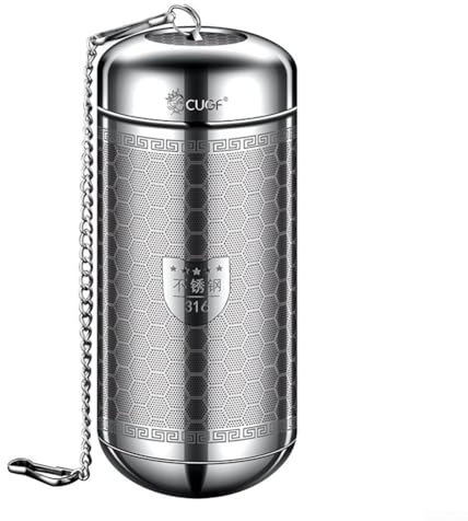 Zoegneer Infusore per tè, in acciaio , filtro essenziale per preparare tè ed erbe aromatiche (L)