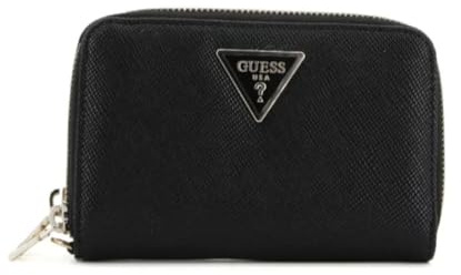 GUESS Laurel SLG Medium Double Zip Wallet M Black